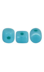 Les perles par Puca® Minos beads Opaque blue turquoise 63030